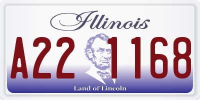 IL license plate A221168