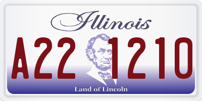 IL license plate A221210
