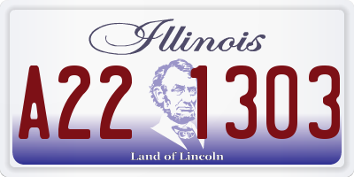 IL license plate A221303