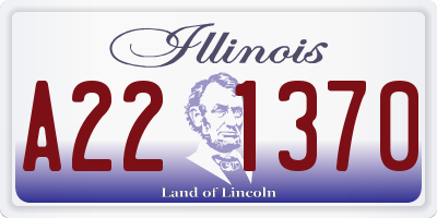 IL license plate A221370