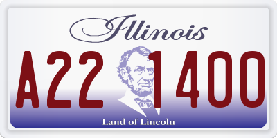 IL license plate A221400
