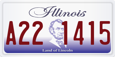 IL license plate A221415
