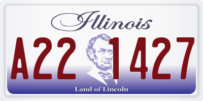 IL license plate A221427
