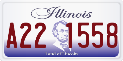IL license plate A221558