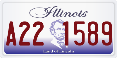 IL license plate A221589