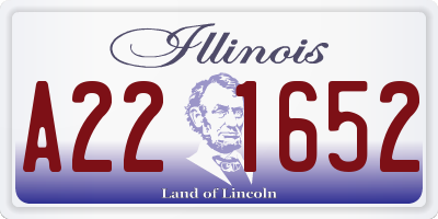 IL license plate A221652