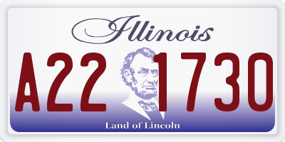 IL license plate A221730
