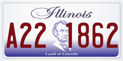 IL license plate A221862