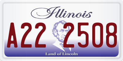 IL license plate A222508
