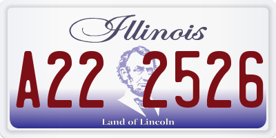 IL license plate A222526