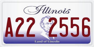 IL license plate A222556