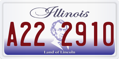 IL license plate A222910