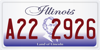 IL license plate A222926