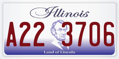 IL license plate A223706