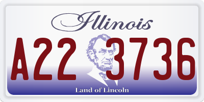 IL license plate A223736