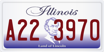 IL license plate A223970