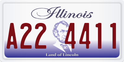 IL license plate A224411