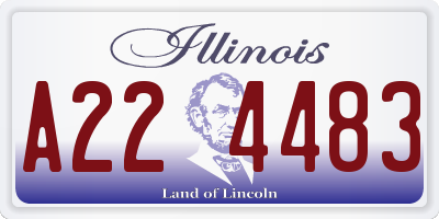 IL license plate A224483