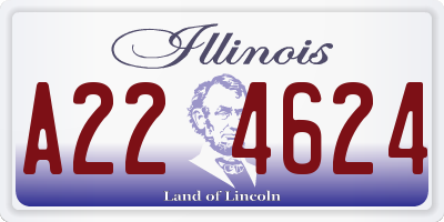 IL license plate A224624