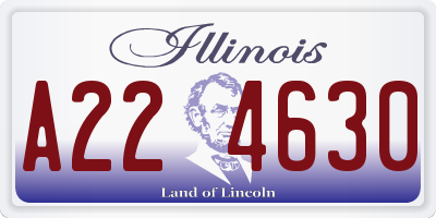 IL license plate A224630