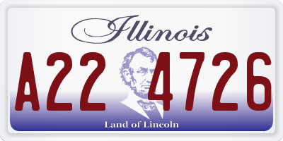 IL license plate A224726