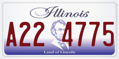 IL license plate A224775