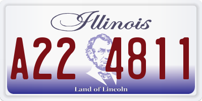 IL license plate A224811