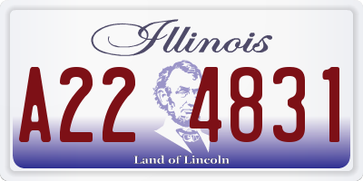 IL license plate A224831