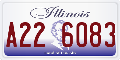 IL license plate A226083
