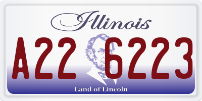 IL license plate A226223