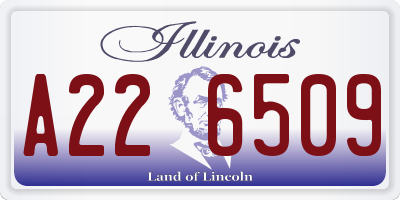 IL license plate A226509