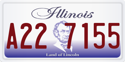 IL license plate A227155
