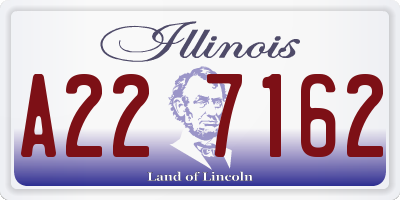 IL license plate A227162