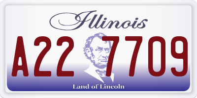 IL license plate A227709