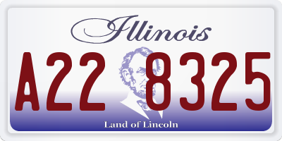 IL license plate A228325