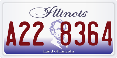 IL license plate A228364