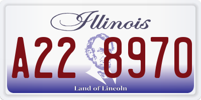 IL license plate A228970