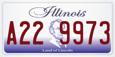 IL license plate A229973