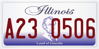 IL license plate A230506