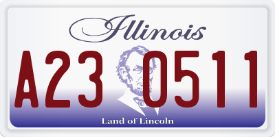 IL license plate A230511