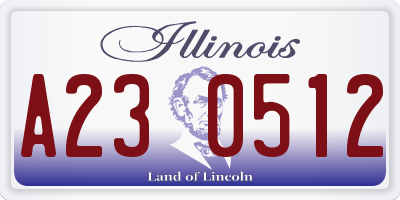 IL license plate A230512