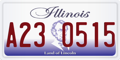 IL license plate A230515