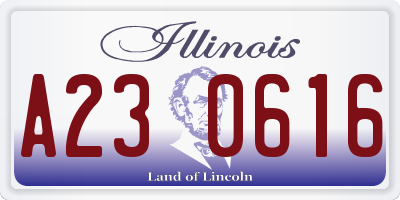 IL license plate A230616