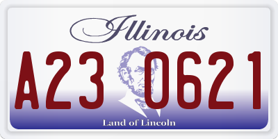 IL license plate A230621