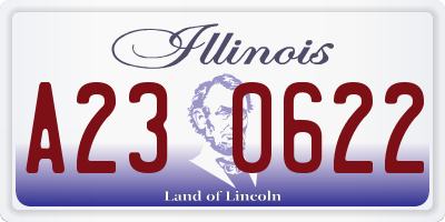 IL license plate A230622