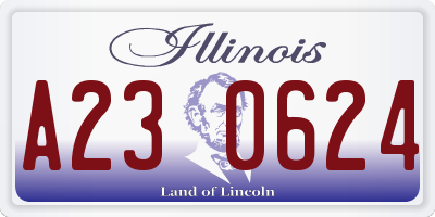 IL license plate A230624
