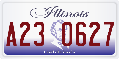 IL license plate A230627