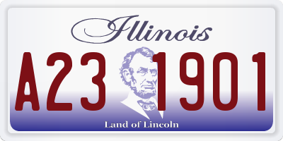 IL license plate A231901
