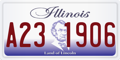 IL license plate A231906
