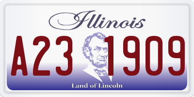 IL license plate A231909